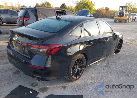 2025 Honda Civic Sport z USA, uszkodzony, nr VIN 2HGFE2F59SH527027